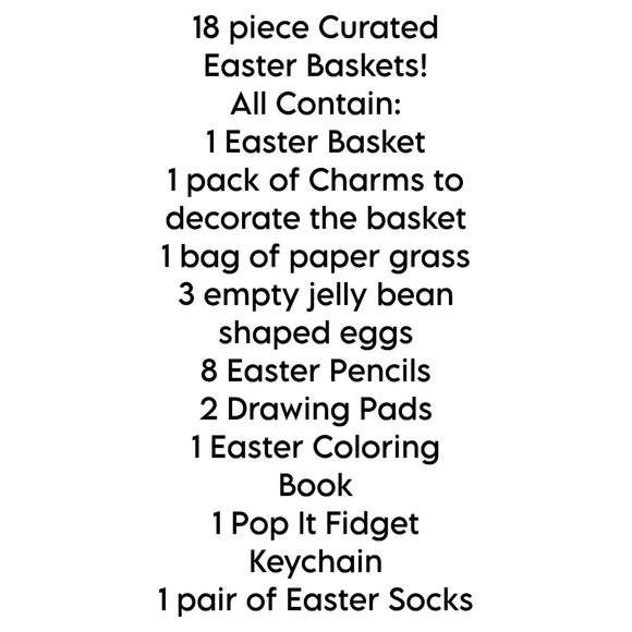 🐣 18 Piece Curated STARTER EASTER BASKETS for the working caretaker! 🐣 - Picture 2 of 9